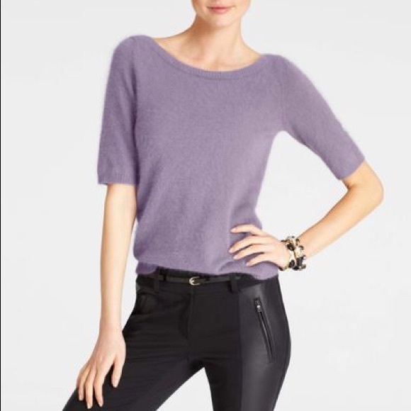 Ann Taylor Sweaters - ANN TAYLOR angora blend short sleeve sweater